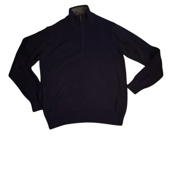 OSCAR DE LA RENTA 1/2 ZIP QUARTER ZIP SWEATER - Picture 5 of 6
